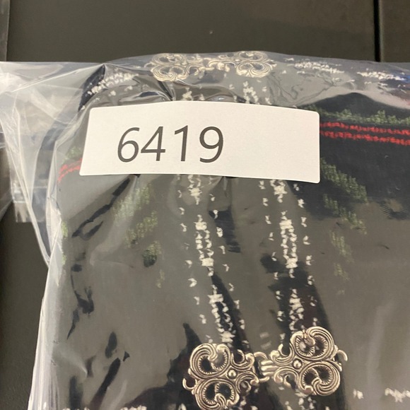 Croft & Barrow Cardigan Women Large Norwegian Fair Isle Snowflake Deer Tree Knit - Picture 10 of 10